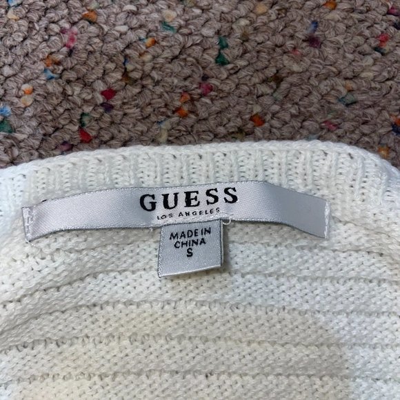 Guess White Knit Bodysuit Size Small - Picture 4 of 4
